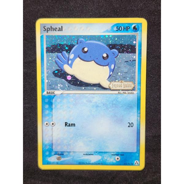 Spheal 65/92 Legend Maker Holo Vintage 2006 Pokemon Trading Card WITH HOLO SWIRL!