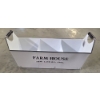 Image 1 : Brand New Classic Look Black & White 3 Section FarmHouse Tin Caddy 