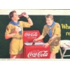 Image 2 :   COCA COLA ADVERTISING BLOTTER - VINTAGE 1942 10" X 4" BLOTTER - 2 BOY SCOUTS ENJOYING A COKE