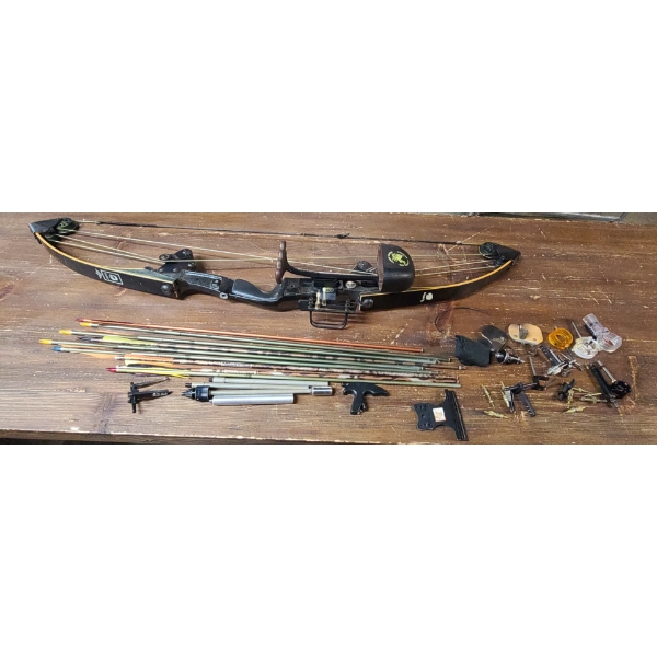 50" L Bear Polar LTD Compound Bow With Arrows & Other Accessories