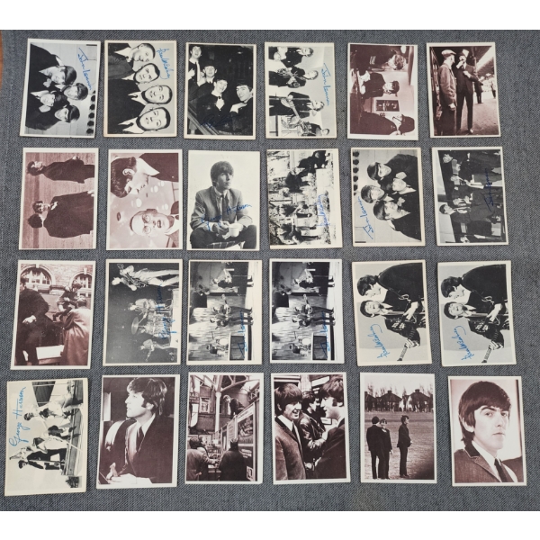 24 Assorted 1960's Beatles Trading Cards ~ Mostly Topps Trading Cards ~ Assorted Series & Conditions