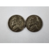 Image 1 : Two United States 35% Silver Wartime Nickels