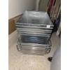Image 1 : 6 Galvanized Metal Baskets 12x17 and 2 Stacking Steel Baskets 13x19