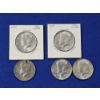 Image 1 : Lot of 5 Kennedy 40% Silver Half Dollars; 1968-D, 1967, 1698-D, 1968-D, 1967 FV: $2.50