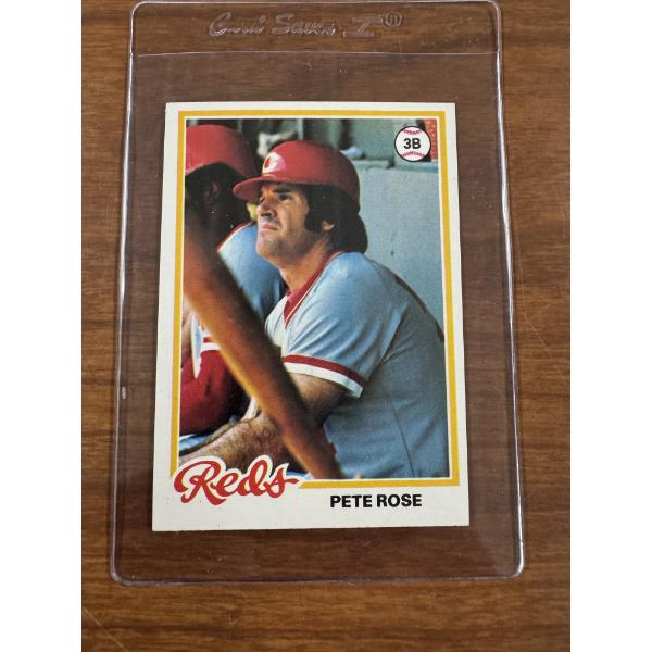1978 Topps Pete Rose Reds Baseball Card - Mint Condition - Exceptional Condition