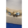 Image 4 : Women's Sterling Silver Bracelet With Blue Oval Stones - Total Weight: 12.2g