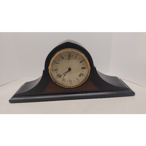 Antique Gilbert Mantle Clock Wood Cabinet - See Pics