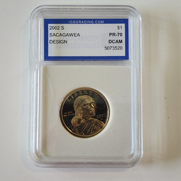 2002-S Sacagawea $1 Coin - IGS PR 70 DCAM