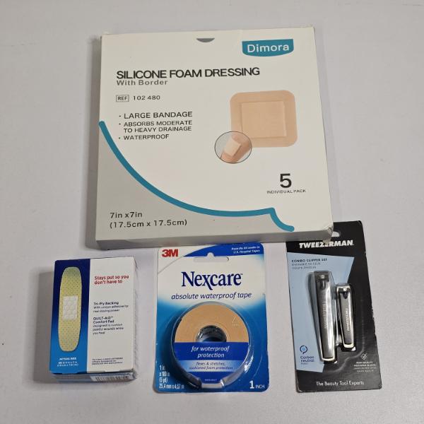 First Aid and Personal Grooming Supplies Kit