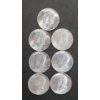 Image 1 : (7) United States 90% Silver Kennedy Half Dollars - Some AU Condition - Face Value: $3.50