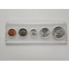 Image 4 : 1964 United States 5-Coin Set Including Silver Half Dollar, Quarter, & Dime