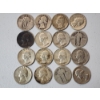 Image 1 : Assorted 90% Silver Washington Quarters Including Washington and Standing Liberty Face Value $4.00