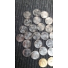 Image 8 : Tube Of (40) Assorted State Quarters (4) Are Gold Plated Face Value: $10