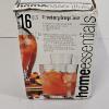 Image 4 : Home Essentials 16-Piece Drink Set includes Eight 17oz Cooler Glasses and Eight 13oz Rocks Glasses