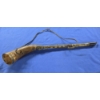 Image 2 : Vintage Music Instrument With Horn Bell And Leather Carrying Strap 25.5''