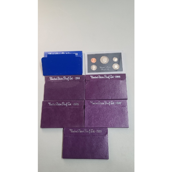 1983- 1987 United States Proof Coin Sets 