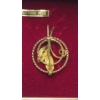 Image 3 : Vintage Gold Filled Filigree Leaf Brooch Pin With Cultured Pearl - Weight: 3.9g