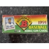 Image 3 : 1991 Unopened Bowman MLB Baseball Wax Box - 36 Packs - Factory Sealed - Mint Condition