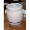 Image 2 : RARE  - OLD  Robinson-Ransbottom / R.R.P. Co Pottery Cookie Jar  - 9" Tall - Perfect!