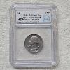 Image 1 : Hutto Signed 1965 Washington Quarter Clipped Planchet Mint Error