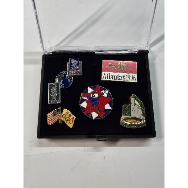 1996 Atlanta Olympic Games Collectible Pin Set in Display Box