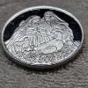 Image 2 : 2008 Christmas Nativity Scene 1 oz .999 Fine Silver Round