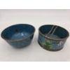 Image 1 : Pair Of Beautiful Chinese Enamelware Small Bowls