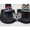 Image 3 : Six Assorted Sterling Silver Rings - Various Syles, Sizes, and Gemstones - Total Weight: 21.3g