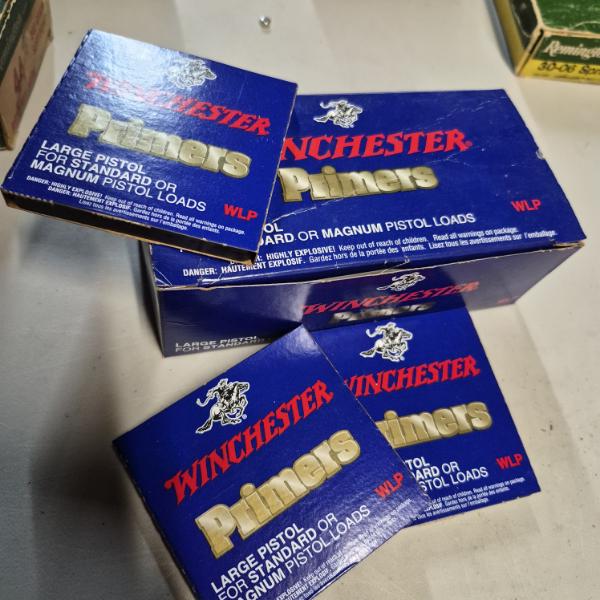 AMMO - RELOADING - 1300 COUNT - WINCHESTER LARGE PISTOL PRIMERS