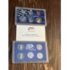 Image 1 : 2005 U.S. Mint Proof Set - FV $2.96 - 90% Silver Includes dime, half dollar, California quarter, Kan