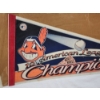 Image 2 : Vintage 1997 American League Champions Cleveland Indians Pennant Banner ~ About 30" Long