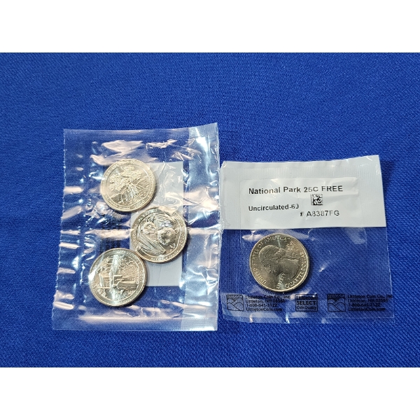 Assortment of Littleton Coin Co. Sealed United States Quarters - FV: $1.00