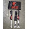 Image 1 : Four Brand New NFL Cleveland Browns Vehicle Flags 