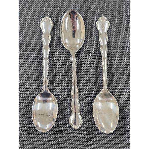 Three Sterling Silver Spoons Weighing 49.1 Grams