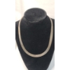 Image 1 : Sterling Silver Herringbone 18" Necklace - Weight: 29.7g