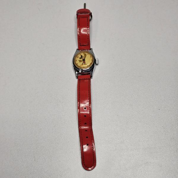 Vintage 1940s–1950s Ingersoll / U.S. Time Corp. Mickey Mouse Mechanical Wristwatch