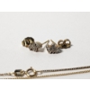 Image 3 : 14K Gold Chain 22" Necklace And Stud Earrings Total Weight: 4.0g