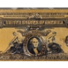 Image 2 : U. S. Historic 1899 Large Note Pure 24k .999 Gold Foil $2 George Washington "Mini Porthole" Replica