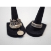 Image 1 : Assorted Sterling Silver Jewelry: 3 Rings and Pendant TW: 33.8g