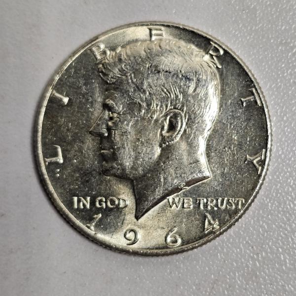 SILVER!!! 1964 United States Kennedy Half Dollar 90% Silver Coin With A 0.3617 Troy Ounce ASW