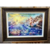 Image 1 : 2012 Thomas Kinkade "The Little Mermaid" 18"x27" Signed By Artist Giclee On Canvas W/ COA Paperwork