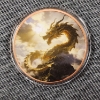 Image 1 : One Troy Ounce .999 Fine Copper Round ~ Colorized Ft. Incredible Dragon