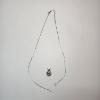 Image 1 : 10K White Gold Pendant with Broken 10K White Gold Chain - Total Weight: 3.0g