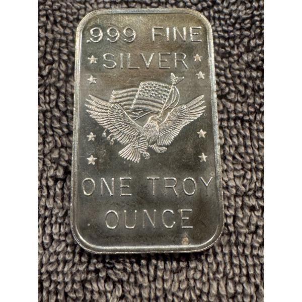 Rare APM Eagle .999 Fine Silver Troy Ounce Bar - Vintage Bar