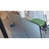 Image 6 : As Shown - Long 7 Ft Multi Use Folding Work Table With Pull Up Platform Shelf - 30" Tall - 28" Depth