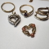 Image 2 : Lot of 10K Gold Jewelry Items: Pendants, Rings, Earrings, Chain - TW: 9.9g