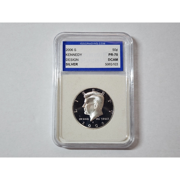 2006-S Kennedy Silver Half Dollar IGS PR-70 DCM