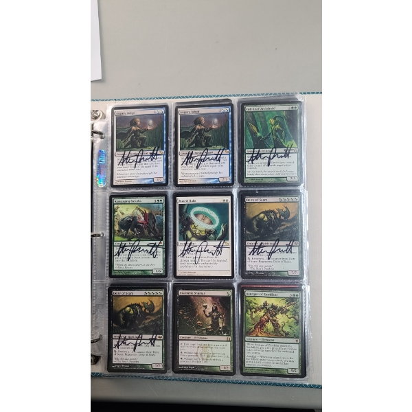 Assorted Magic The Gathering Cards Including Autographed & Holo Cards