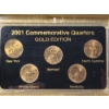 Image 3 : 2000, 2001, & 2002 United States 24K Gold Layered 50 States Commemorative Quarters