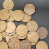Image 3 : $0.50 Face Value of Unsearched Assorted Years Lincoln Wheat Cents 
